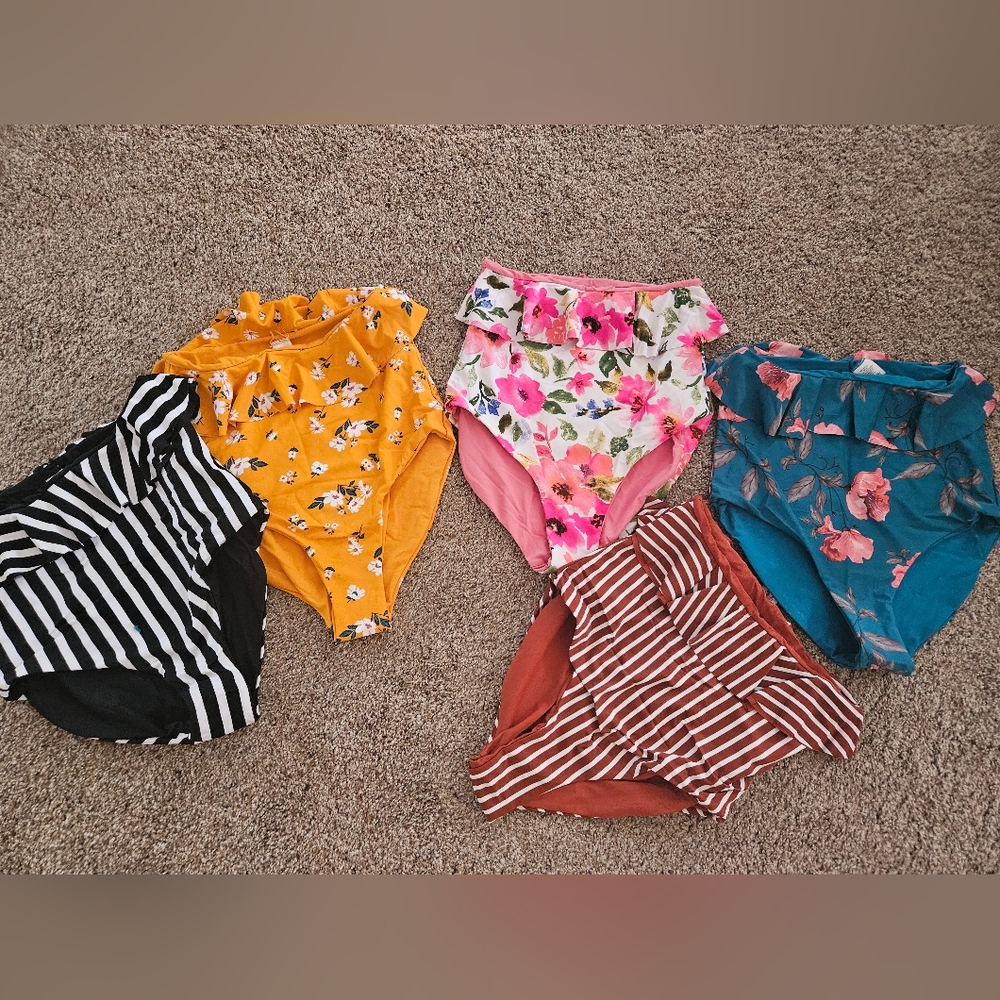 Coral reef swim bottoms